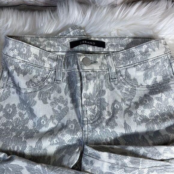 J Brand All Over Lace Super Skinny Jeans Sz 26 - Picture 8 of 11